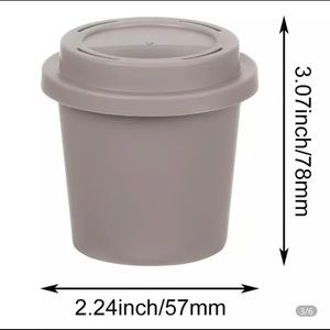1Pc Makeup Coffee Cup with Sponge.